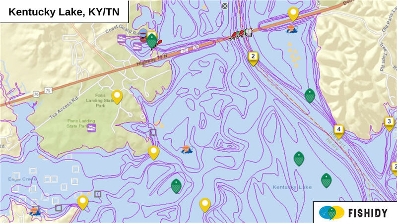 Kentucky Lake, KY & TN Fishing Reports, Map & Hot Spots