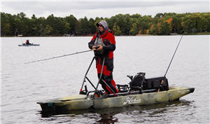 kayak fishing winter