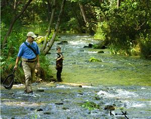 kids fly fishing