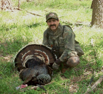 Mark Campagnola with turkey.