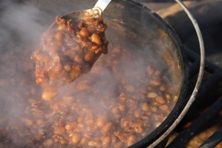 Beans in a cook pot