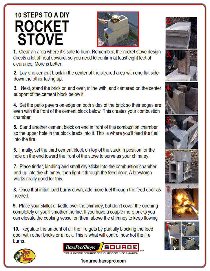 How to build a rocket stove instructions