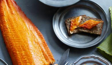 smoked salmon in dishes