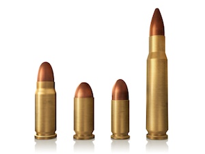 various ammunitions sizes