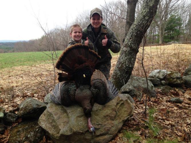 Braggin' Board Photo: My son and oldest daughter with his turkey
