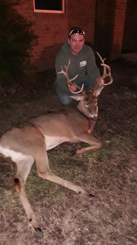 Tennessee hunter with his whitetail deer