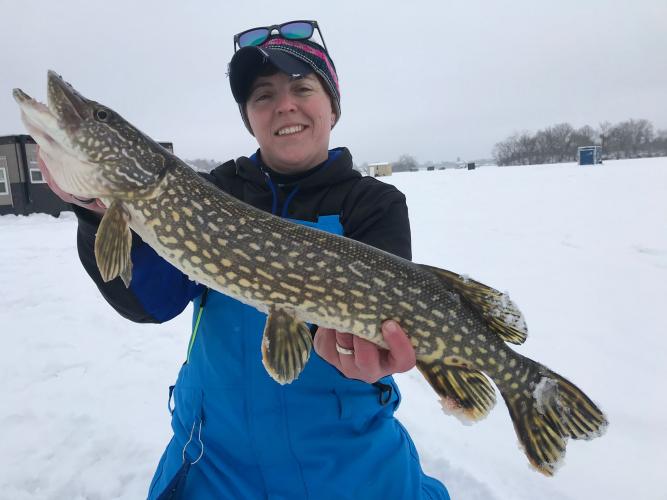 Tip-Up Pike Topside With Brittany