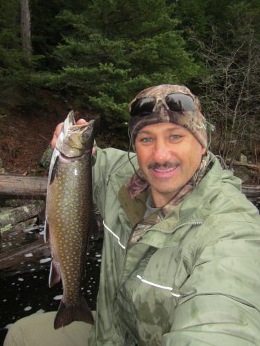 Angler & Big Trout, Burntroot, LaMuir Lakes