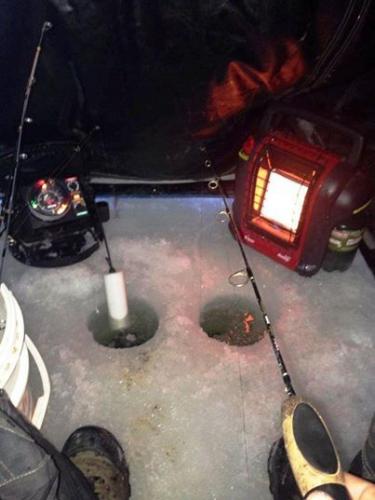 Braggin' Board Photo: All set up to Ice Fish