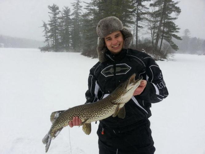 Braggin' Board Photo: Ice Fishing for Pike