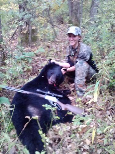 Braggin' Board Photo: My First Bear about 200 lbs