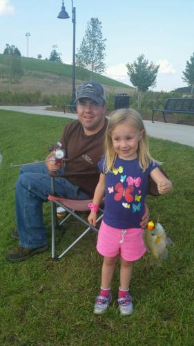 Braggin' Board Photo: First Fish, a bluegill