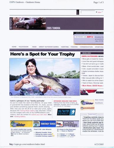 Braggin' Board Photo: My picture on ESPN Outdoors