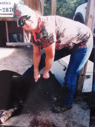 Braggin' Board Photo: Hog Shot by Stephanie Skeen her first kill.