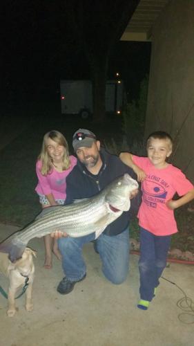 Braggin' Board Photo: All Smiles: Nice Striper Bass