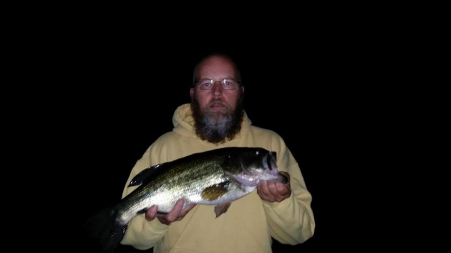 Braggin' Board Photo: Newfound Lake night fishing