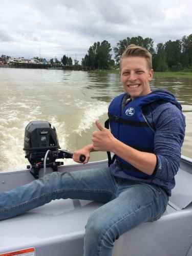 Braggin' Board Photo: Testing Bass Pro boat