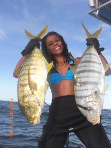 Braggin' Board Photo: Double Golden Trevally