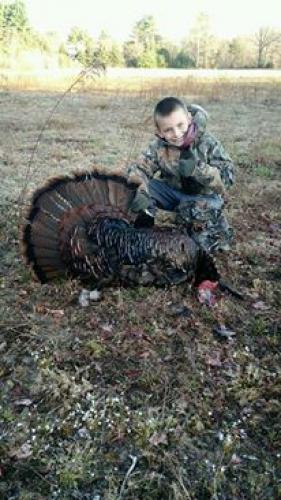 Braggin' Board Photo: 9 yr old Bradley's First Turkey