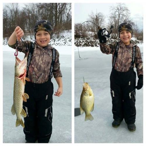 Braggin' Board Photo: Landon Ice Fishing