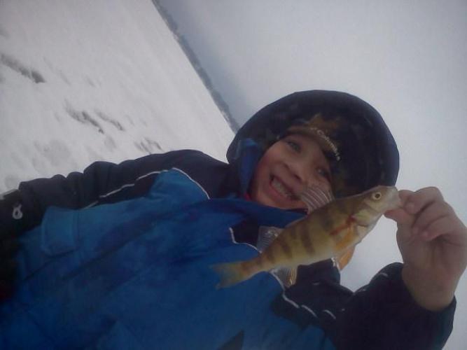 Braggin' Board Photo: Landon Hamburg  4 years old  1st perch