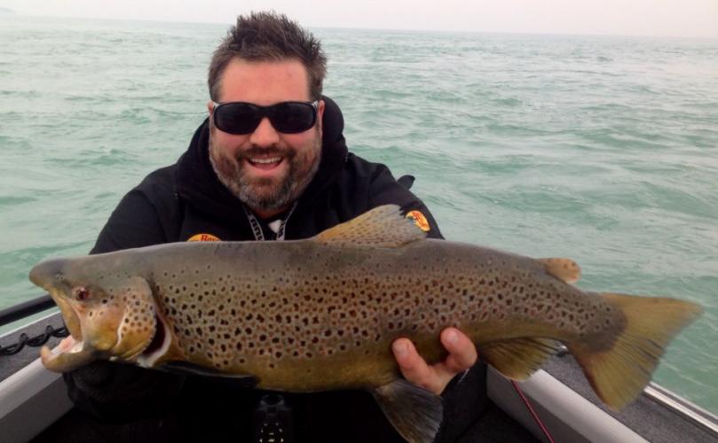 Braggin' Board Photo: Fishing Trout on Lake Michigan