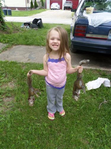 Braggin' Board Photo: Sophie ready to clean squirrel