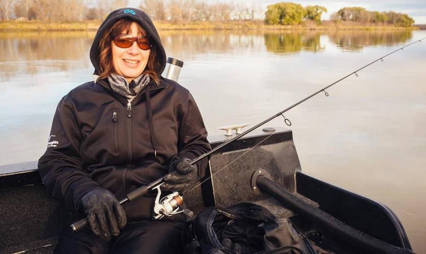 Braggin' Board Photo: fishing cold day Red River