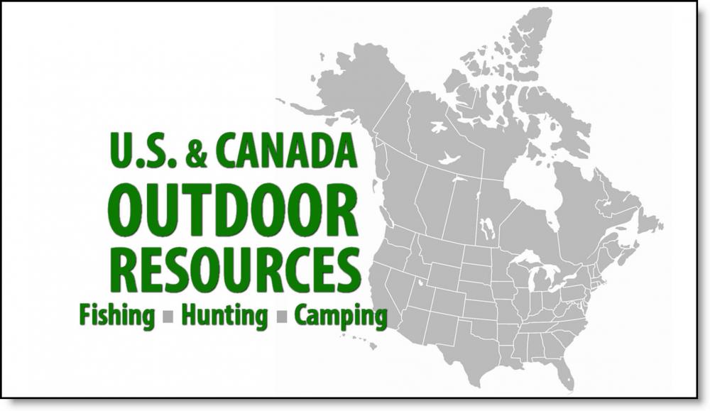 U.S. & Canada Outdoor Fishing, Hunting, Camping Resources Map