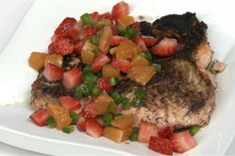 Blackened Salmon w/Citrus Salsa