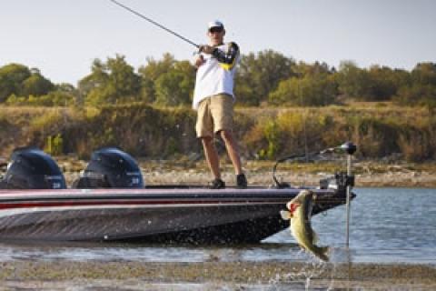 Bait Hook On Fishing Line And Jump Fish Fish Jumping Out Of The