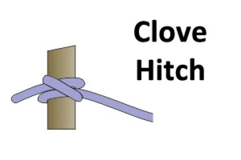 Rope Knot Library: How to Tie the Clove Hitch Rope Knot