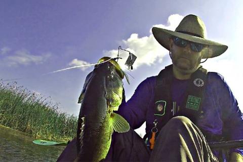 My old beat up bass pro hat that I've worn fishing, hiking