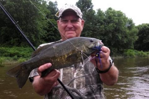 News & Tips: Your River High and Dirty? Toss Spinnerbaits for Smallmouth Bass...