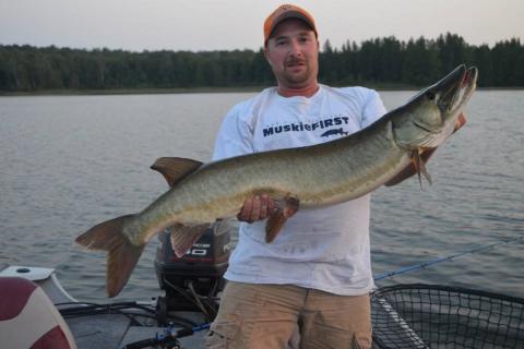 Nice Top Water Muskie Boated By Pros4- 1Source's Keith Worrall