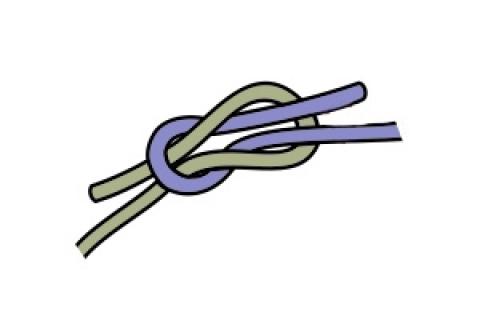 how to tie a square knot