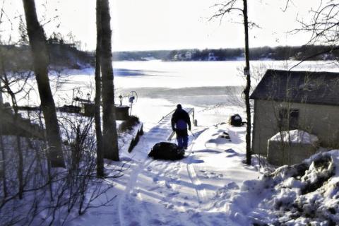 A New Definition of Ice Fishing is “Camping on Ice”