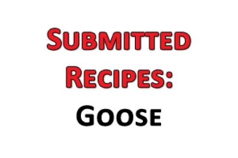 News & Tips: Submitted Recipes: Goose