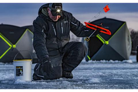 rigging tip ups for ice fishing
