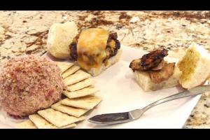 Quail & Elk Sliders and Pheasant Cheese Ball 