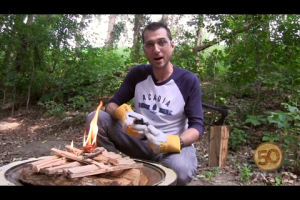 1Source Video: How to Build an Upside Down Campfire