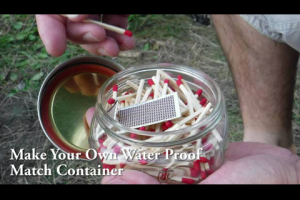 1Source Video: Make Your Own Waterproof Match Container