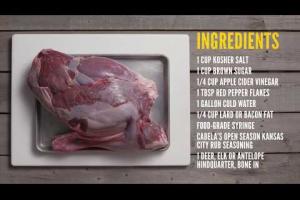 Smoked Whole Venison Hind Quarter Recipe