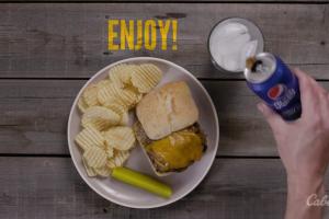 Cheddar Elk Burgers with Bourbon Mushrooms & Onions