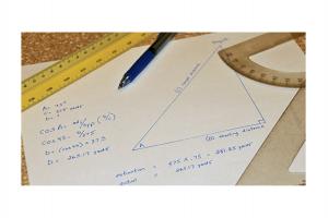 Calculating angles formula on paper