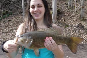 Braggin' Board Photo: pregnant and still fishing for bass