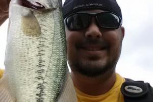 Angler with Big Iowa bass