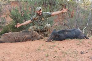 Braggin' Board Photo: Brandon's 2 Texas Hogs