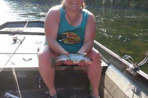 Braggin' Board Photo: holding nice size trout