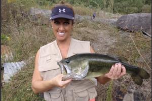 Big bass for this lady angler